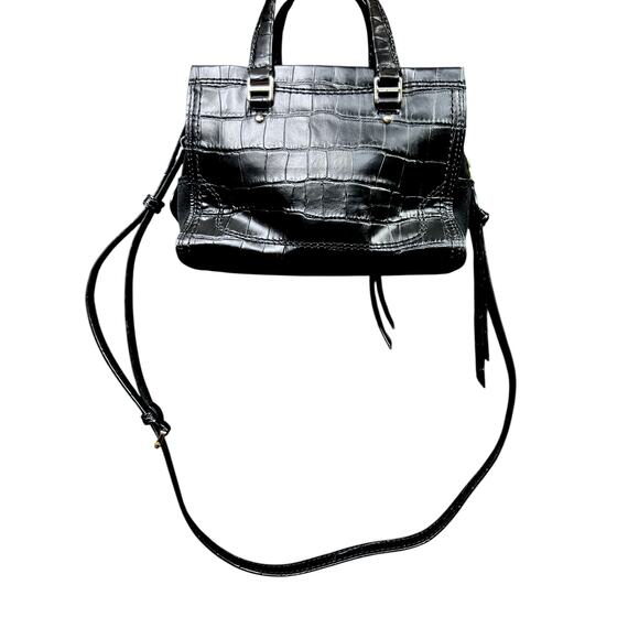 Marc Jacobs Mini Cruiser Crocodile-Embossed Leather Satchel Purse - $495 Retail - Picture 4 of 10